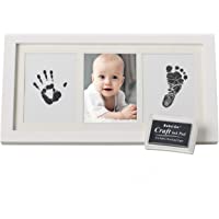 Los mejores  - Set de Marco de Fotos y Huellas de Bebé en Tinta – Recuerdo memorable – No tóxico – Ideal Regalos Para Bebes - Marco De…